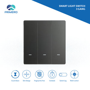 Open image in slideshow, Smart Light Switch (Gray / White)
