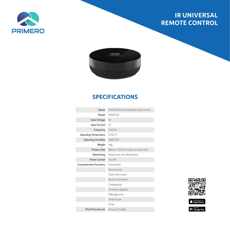 Prima Remote IR Universal Remote Control – PRIMA NIAGA GROUP SDN. BHD.